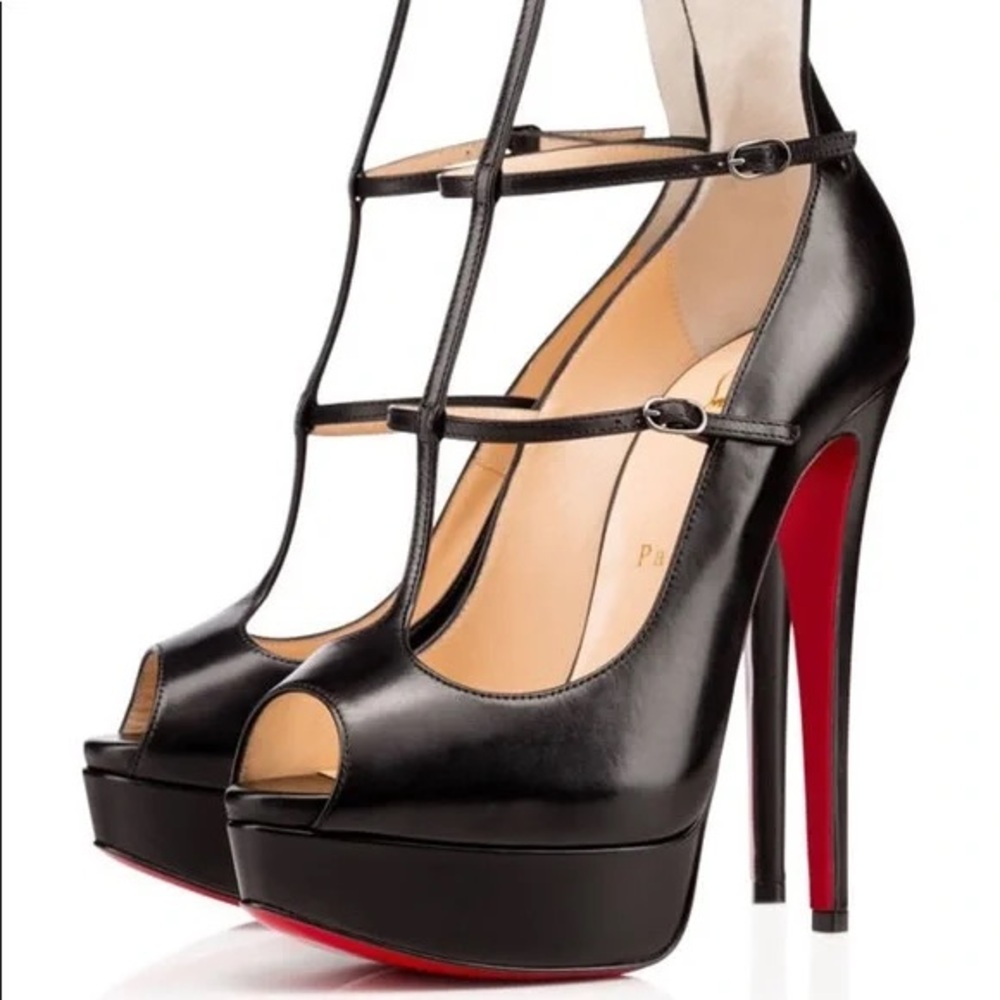 Christian Louboutin  Sistoerless 150mm Stiletto Sz 8 Lk New $475